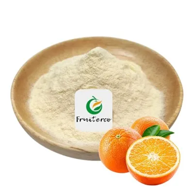 Polvo de fruta naranja